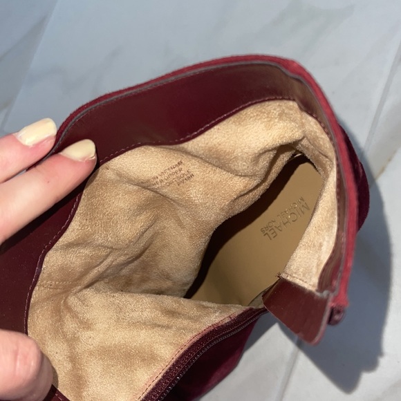 MK Red Velvet Booties 👠 - Picture 4 of 8